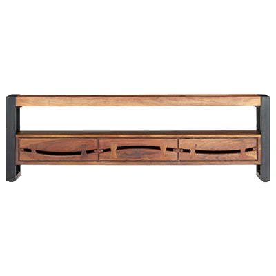 vidaXL TV Cabinet 140x30x45 cm Solid Acacia Wood