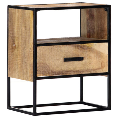 vidaXL Nightstand 40x30x50 cm Solid Mango Wood
