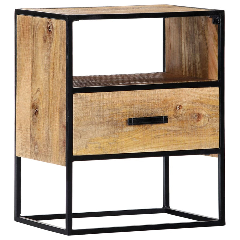 vidaXL Nightstand 40x30x50 cm Solid Mango Wood
