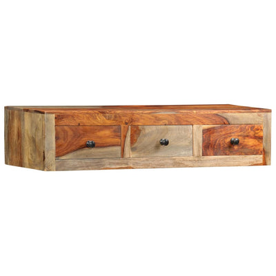 vidaXL Wall Console Table 100x25x20 cm Solid Sheesham Wood