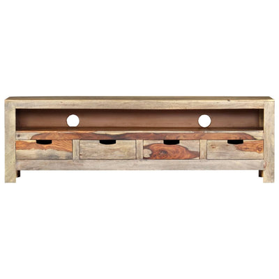 vidaXL TV Cabinet Solid Sheesham Wood 130x30x40 cm