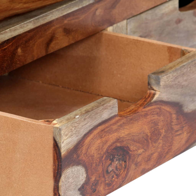 vidaXL TV Cabinet Solid Sheesham Wood 130x30x40 cm