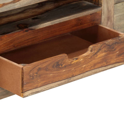 vidaXL Sideboard Grey 100x30x50 cm Solid Sheesham Wood