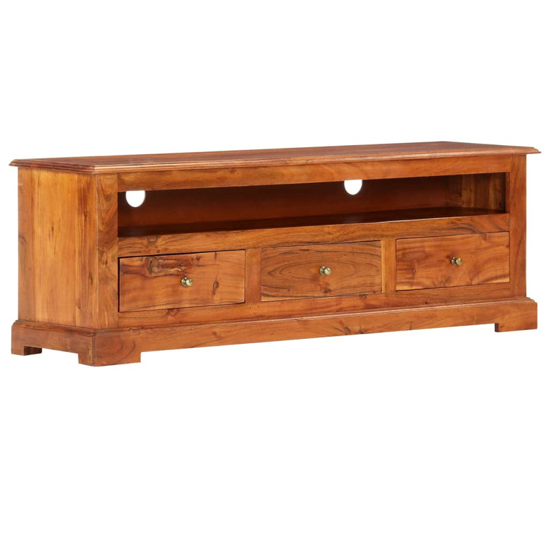 vidaXL TV Cabinet 120x30x40 cm Solid Acacia Wood