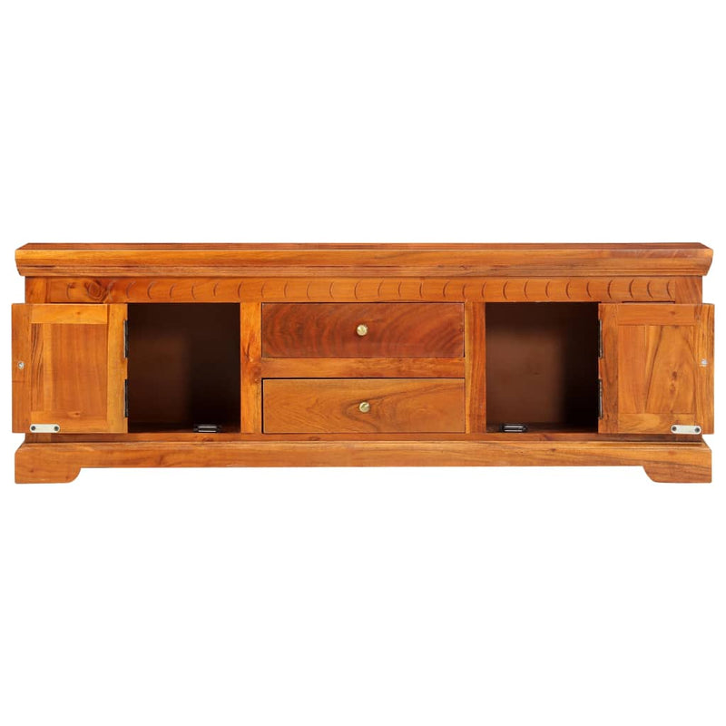 vidaXL TV Cabinet 119x30x40 cm Solid Acacia Wood