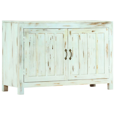 vidaXL Sideboard Light Blue 110x35x70 cm Solid Mango Wood