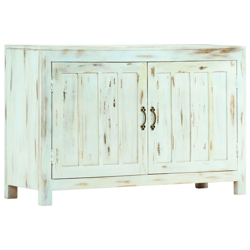 vidaXL Sideboard Light Blue 110x35x70 cm Solid Mango Wood