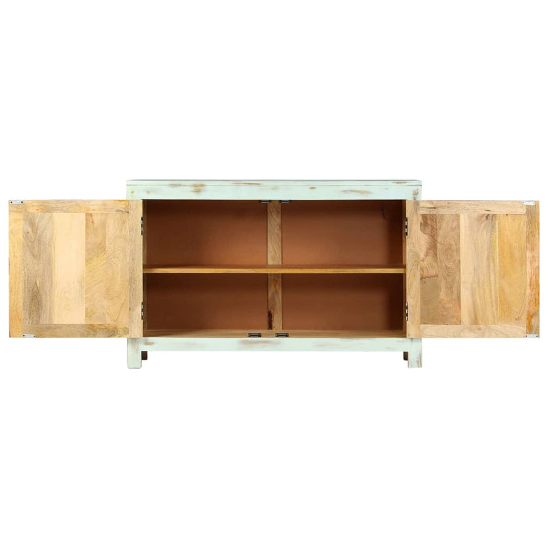 vidaXL Sideboard Light Blue 110x35x70 cm Solid Mango Wood