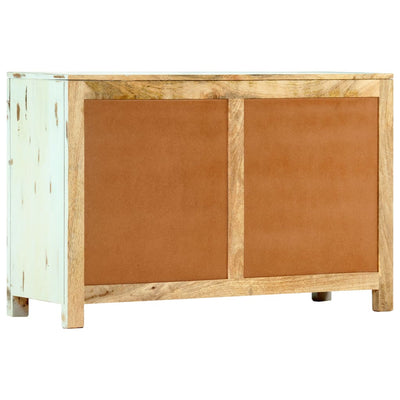 vidaXL Sideboard Light Blue 110x35x70 cm Solid Mango Wood