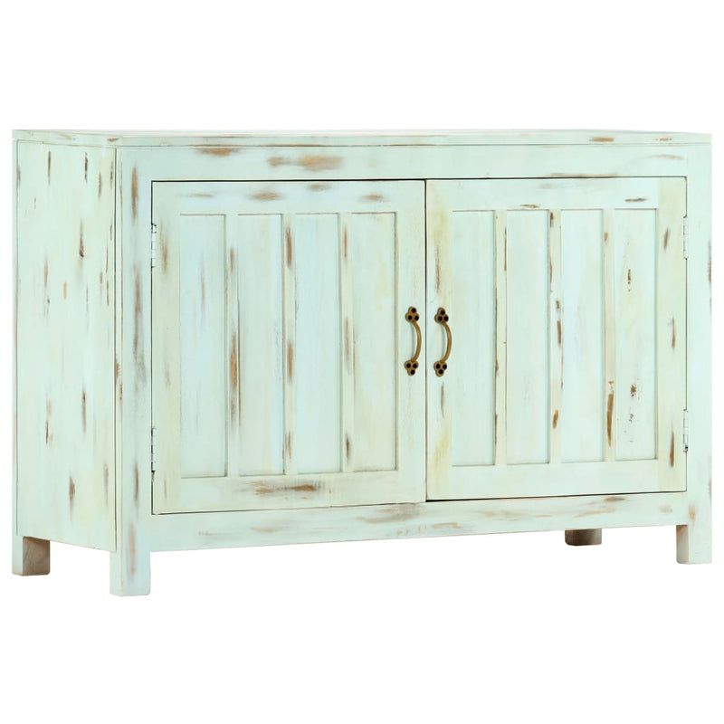 vidaXL Sideboard Light Blue 110x35x70 cm Solid Mango Wood