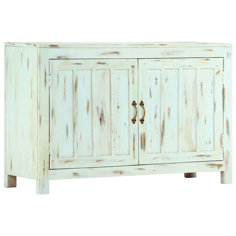 vidaXL Sideboard Light Blue 110x35x70 cm Solid Mango Wood