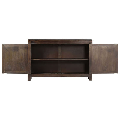 vidaXL Sideboard with Carved Design 110x35x70 cm Solid Mango Wood