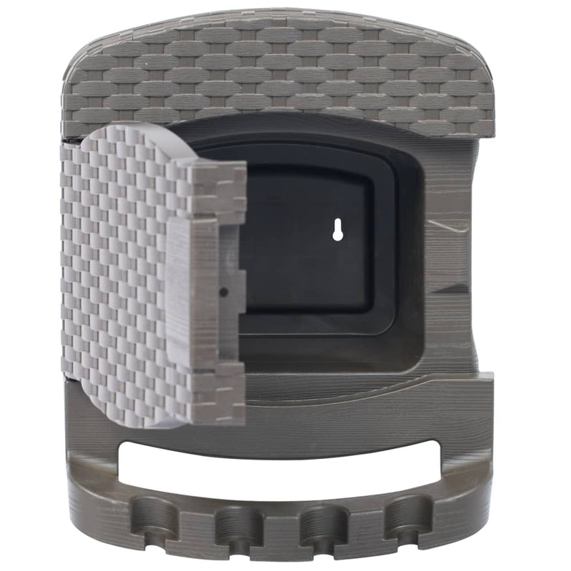 vidaXL Wall Mounted Hose Reel with Hose Plastic Anthracite