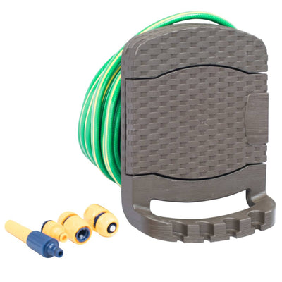 vidaXL Wall Mounted Hose Reel with Hose Plastic Anthracite