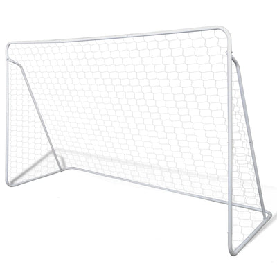 vidaXL Football Goal Nets Steel 2 pcs 240x90x150 cm