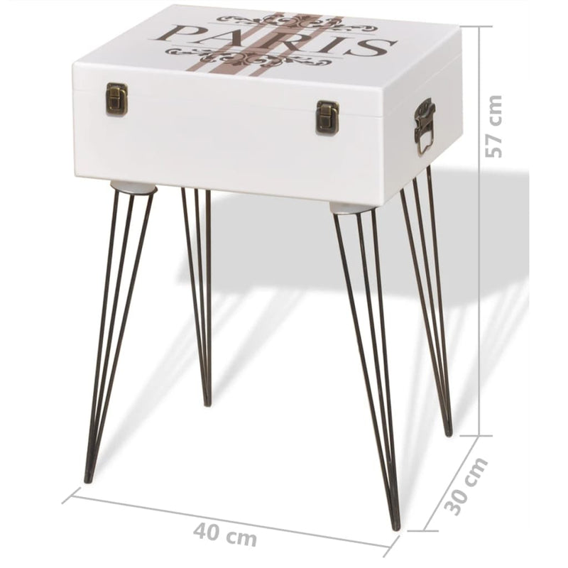 vidaXL Bedside Cabinets 2 pcs 40x30x57 cm White