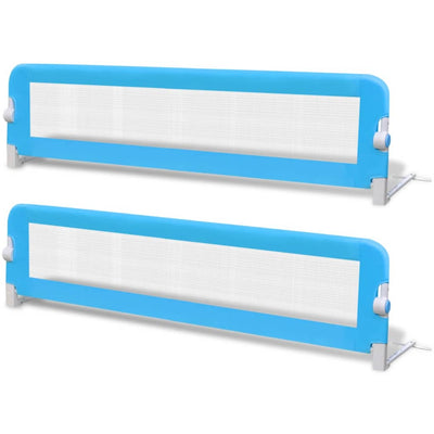 vidaXL Toddler Safety Bed Rail 2 pcs Blue 102x42 cm