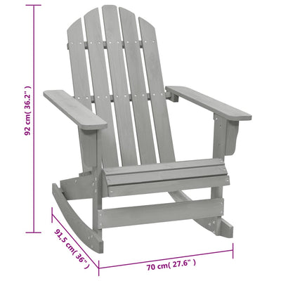 vidaXL Garden Rocking Chair Wood Brown