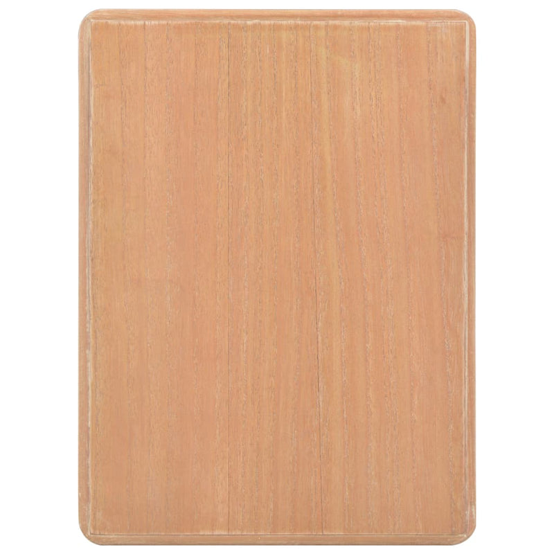 vidaXL Nightstand Grey and Brown 40x30x50 cm Solid Pine Wood