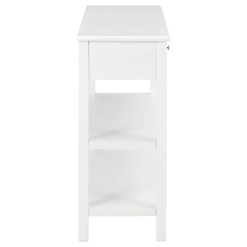 vidaXL Sideboard White 110x35x80 cm MDF