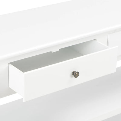 vidaXL Sideboard White 110x35x80 cm MDF