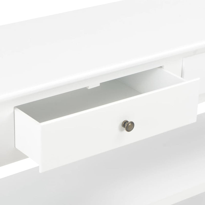 vidaXL Sideboard White 110x35x80 cm MDF