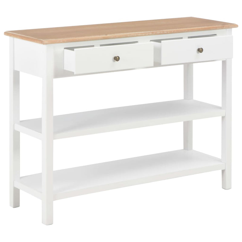 vidaXL Sideboard White 110x35x80 cm MDF