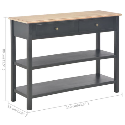 vidaXL Sideboard White 110x35x80 cm MDF