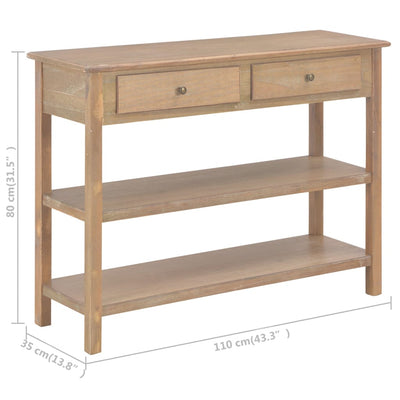 vidaXL Sideboard White 110x35x80 cm MDF