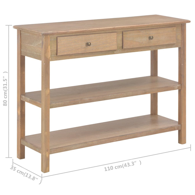 vidaXL Sideboard White 110x35x80 cm MDF