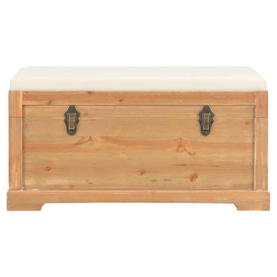 vidaXL Storage Chest with Cushion 80x40x40 cm MDF