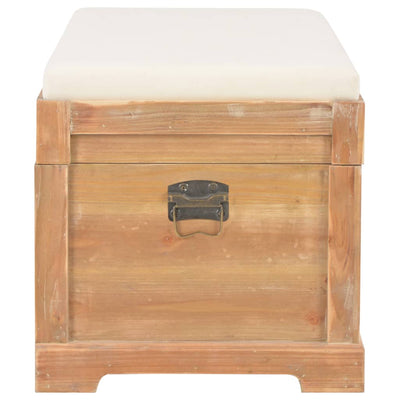 vidaXL Storage Chest with Cushion 80x40x40 cm MDF