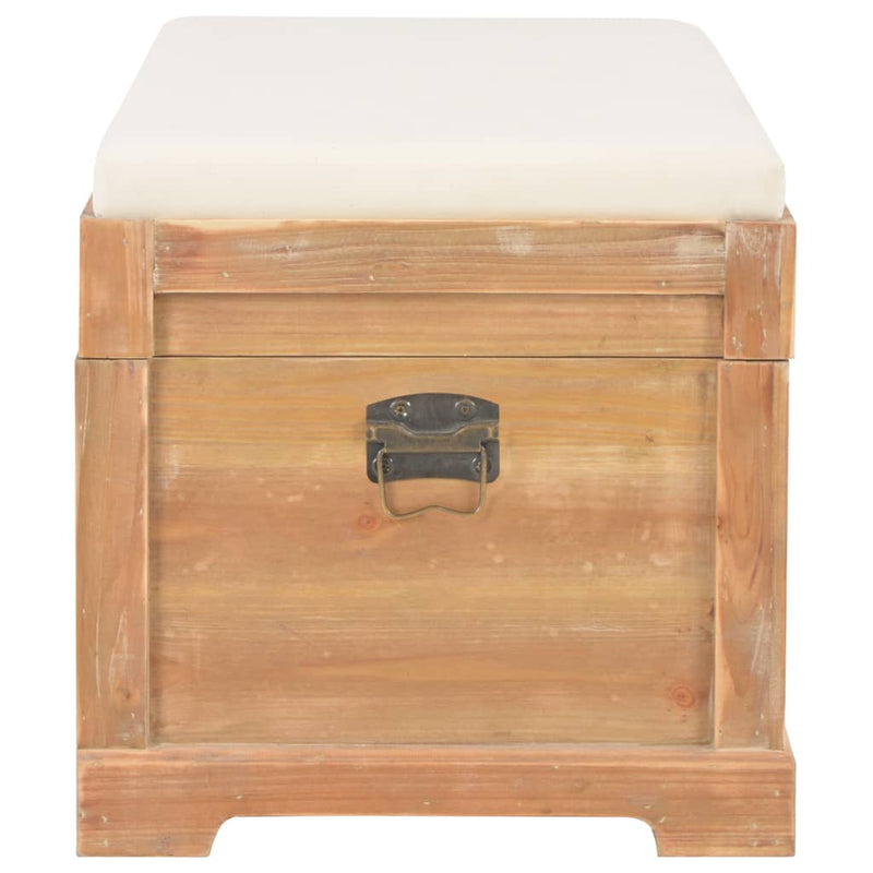 vidaXL Storage Chest with Cushion 80x40x40 cm MDF