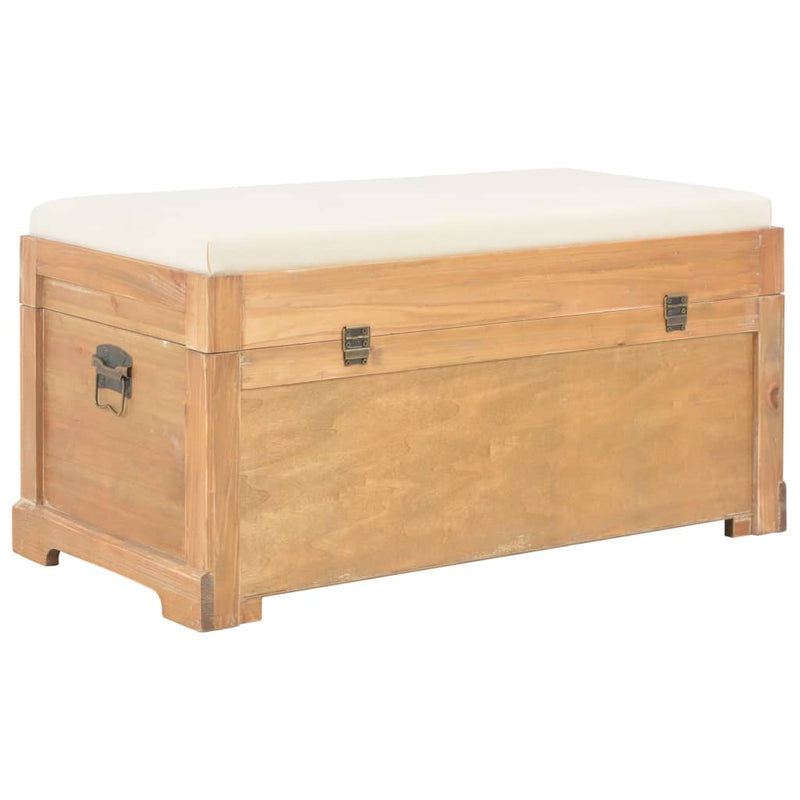 vidaXL Storage Chest with Cushion 80x40x40 cm MDF