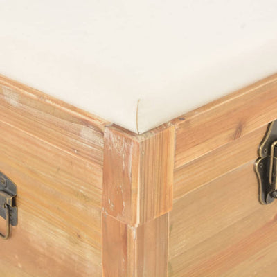 vidaXL Storage Chest with Cushion 80x40x40 cm MDF