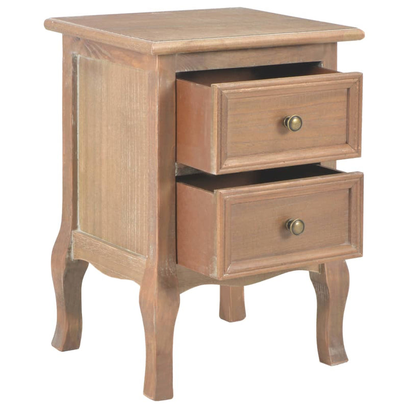 vidaXL Bedside Cabinets 2 pcs Black 35x30x49 cm MDF