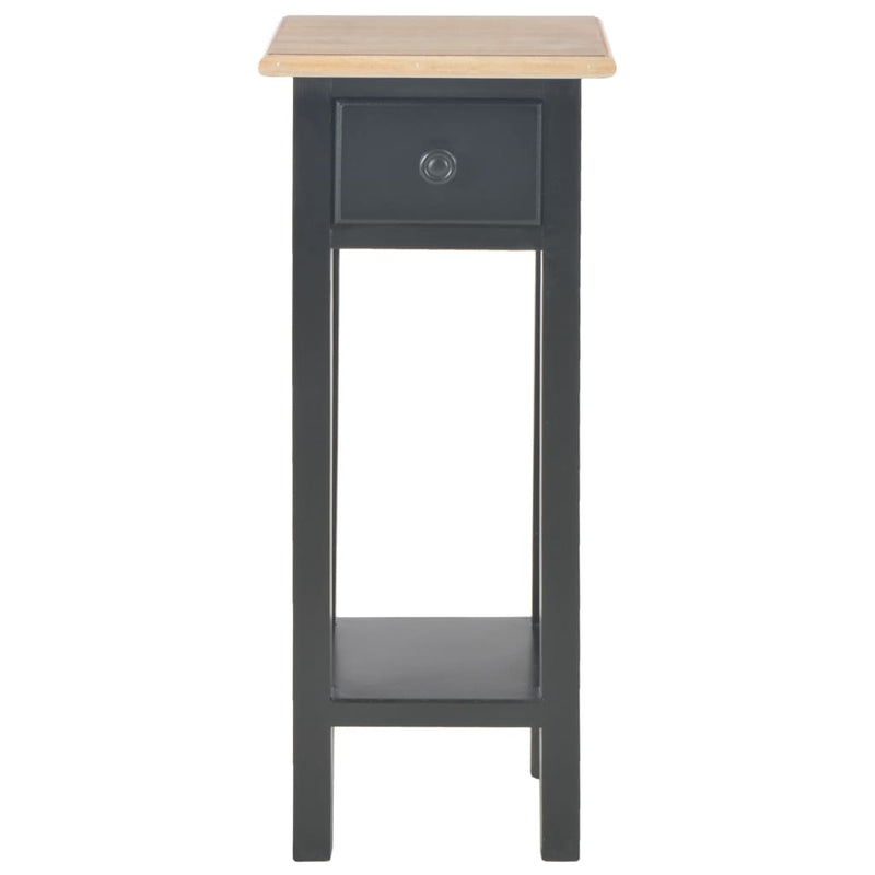vidaXL Side Table Black 27x27x65.5 cm Wood