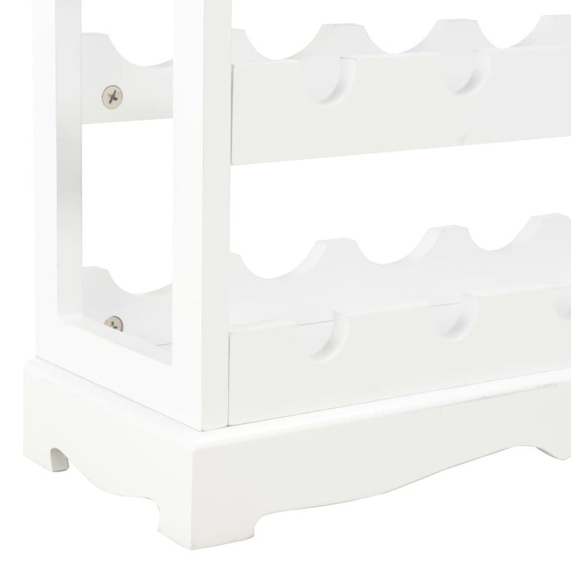 vidaXL Wine Cabinet White 70x22.5x70.5 cm MDF