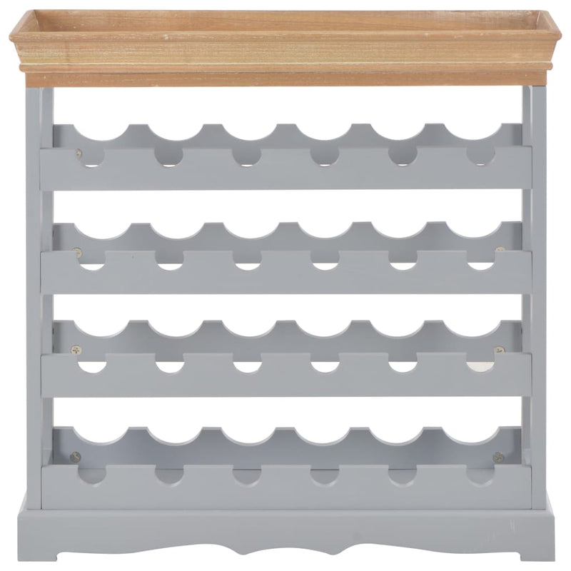 vidaXL Wine Cabinet Grey 70x22.5x70.5 cm MDF