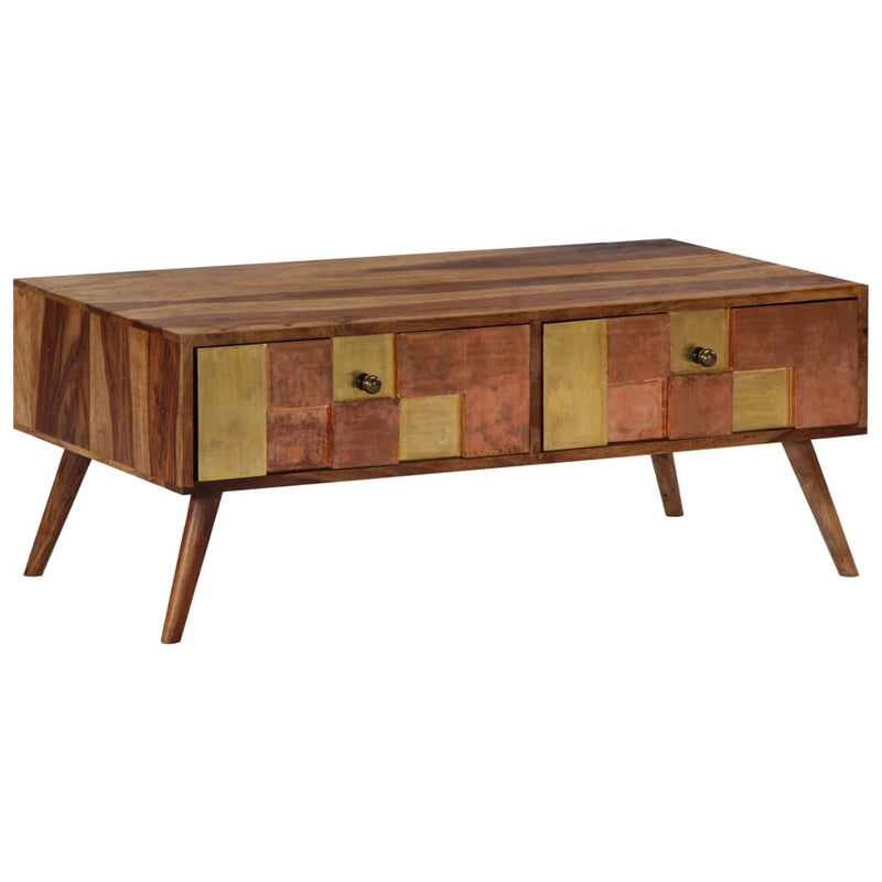 vidaXL Coffee Table 100x50x39 cm Solid Sheesham Wood
