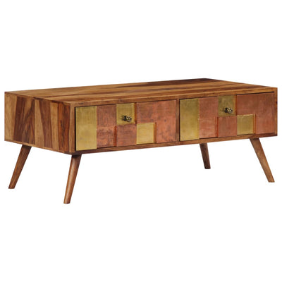 vidaXL Coffee Table 100x50x39 cm Solid Sheesham Wood