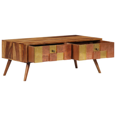 vidaXL Coffee Table 100x50x39 cm Solid Sheesham Wood