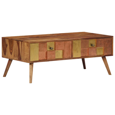 vidaXL Coffee Table 100x50x39 cm Solid Sheesham Wood