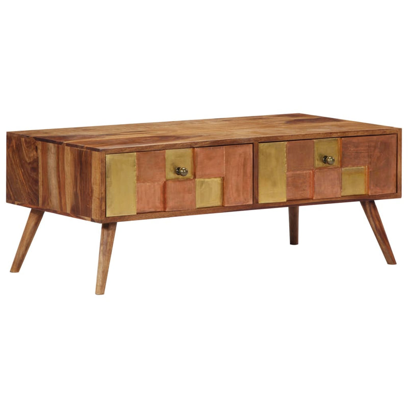 vidaXL Coffee Table 100x50x39 cm Solid Sheesham Wood