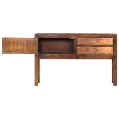 vidaXL Sideboard 118x30x75 cm Solid Mango Wood