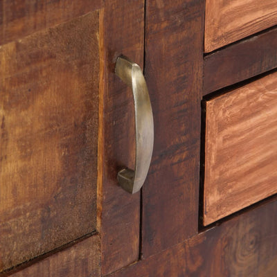 vidaXL Sideboard 118x30x75 cm Solid Mango Wood