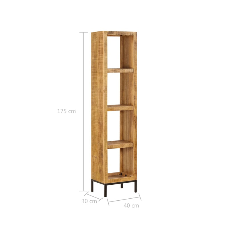 vidaXL Bookshelf 40x30x175 cm Solid Mango Wood