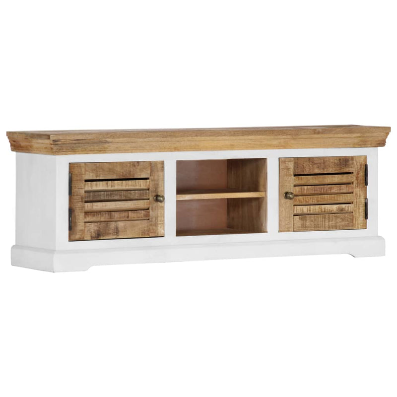 vidaXL TV Cabinet 118x30x40 cm Solid Mango Wood