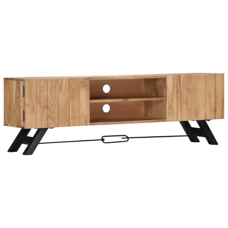 vidaXL TV Cabinet 140x30x45 cm Solid Acacia Wood