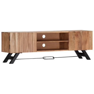 vidaXL TV Cabinet 140x30x45 cm Solid Acacia Wood